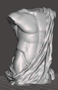 ANTIQUE MALE TORSO 3D print model_7