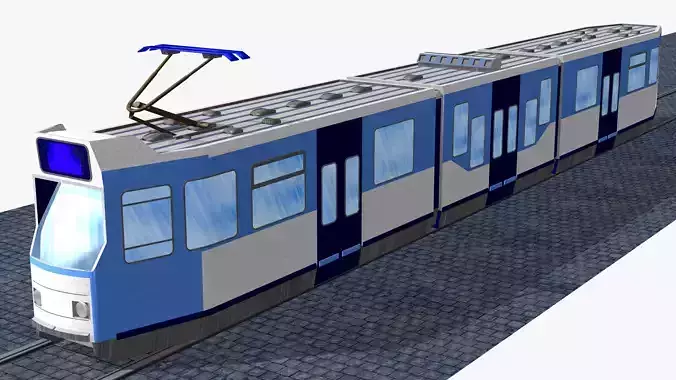 bn tram version 11 and-or 12 Low-poly 3D model