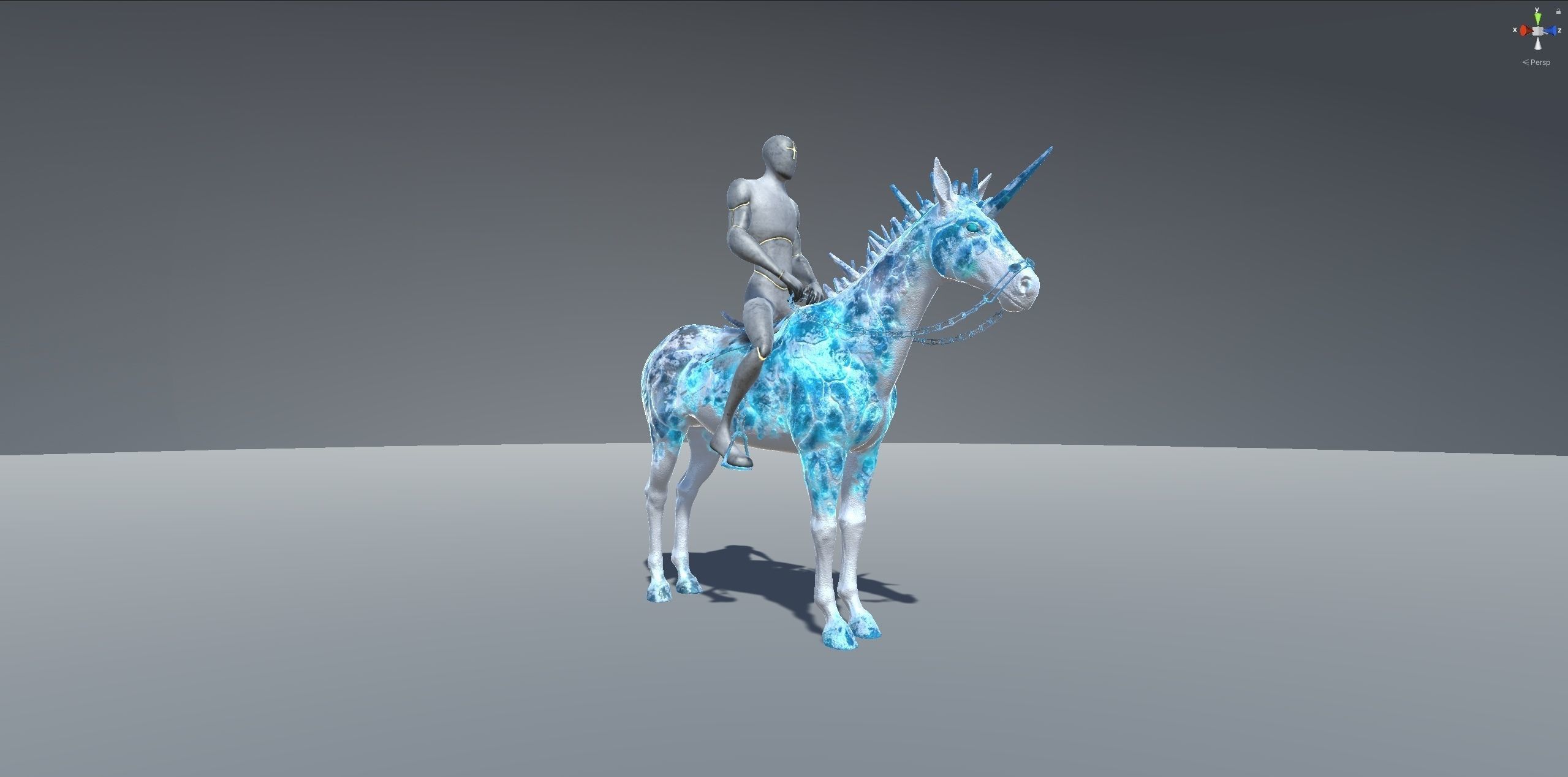 Frozen Horse Animated Asset Low-poly 3D model_13