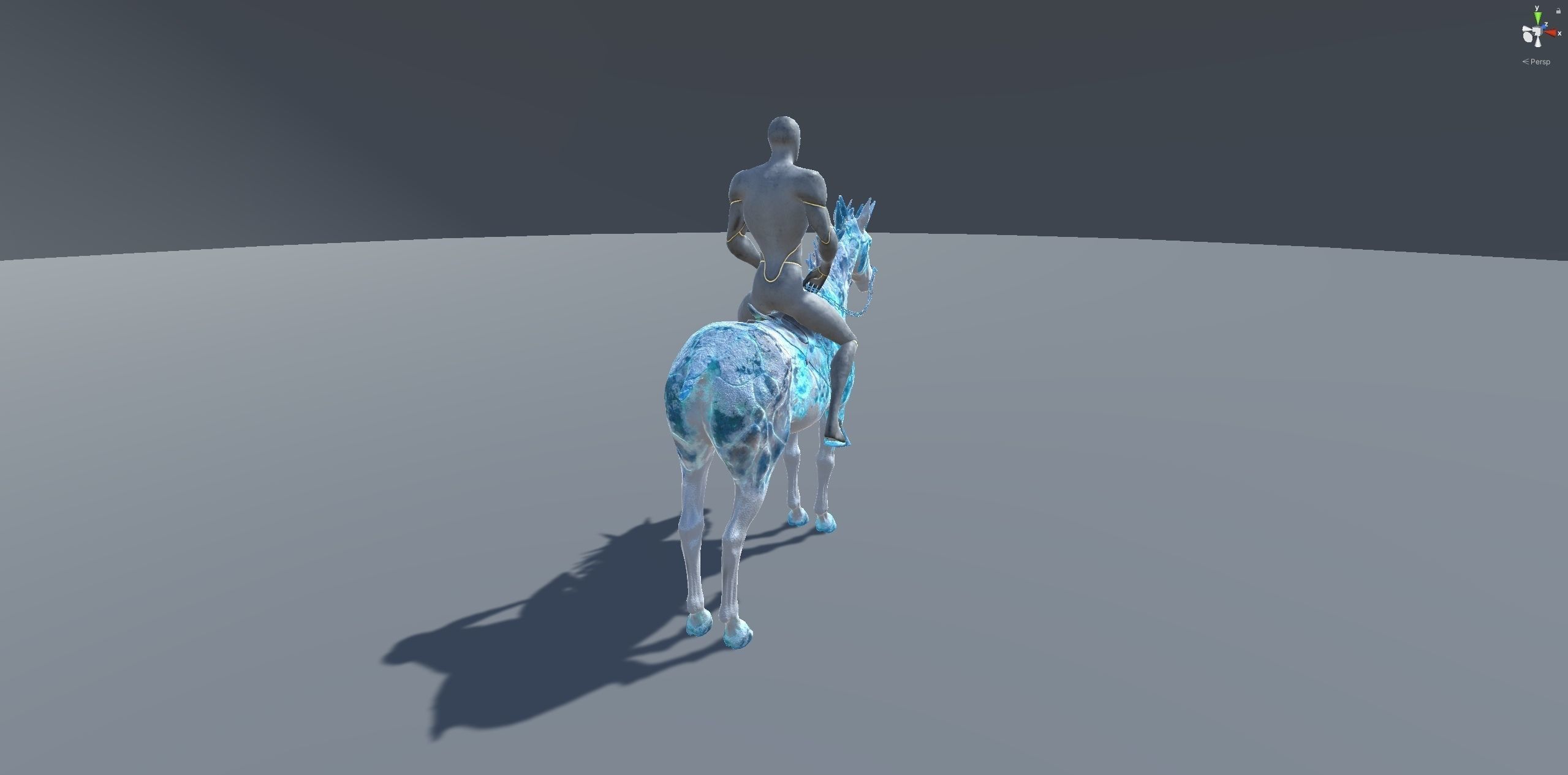 Frozen Horse Animated Asset Low-poly 3D model_12