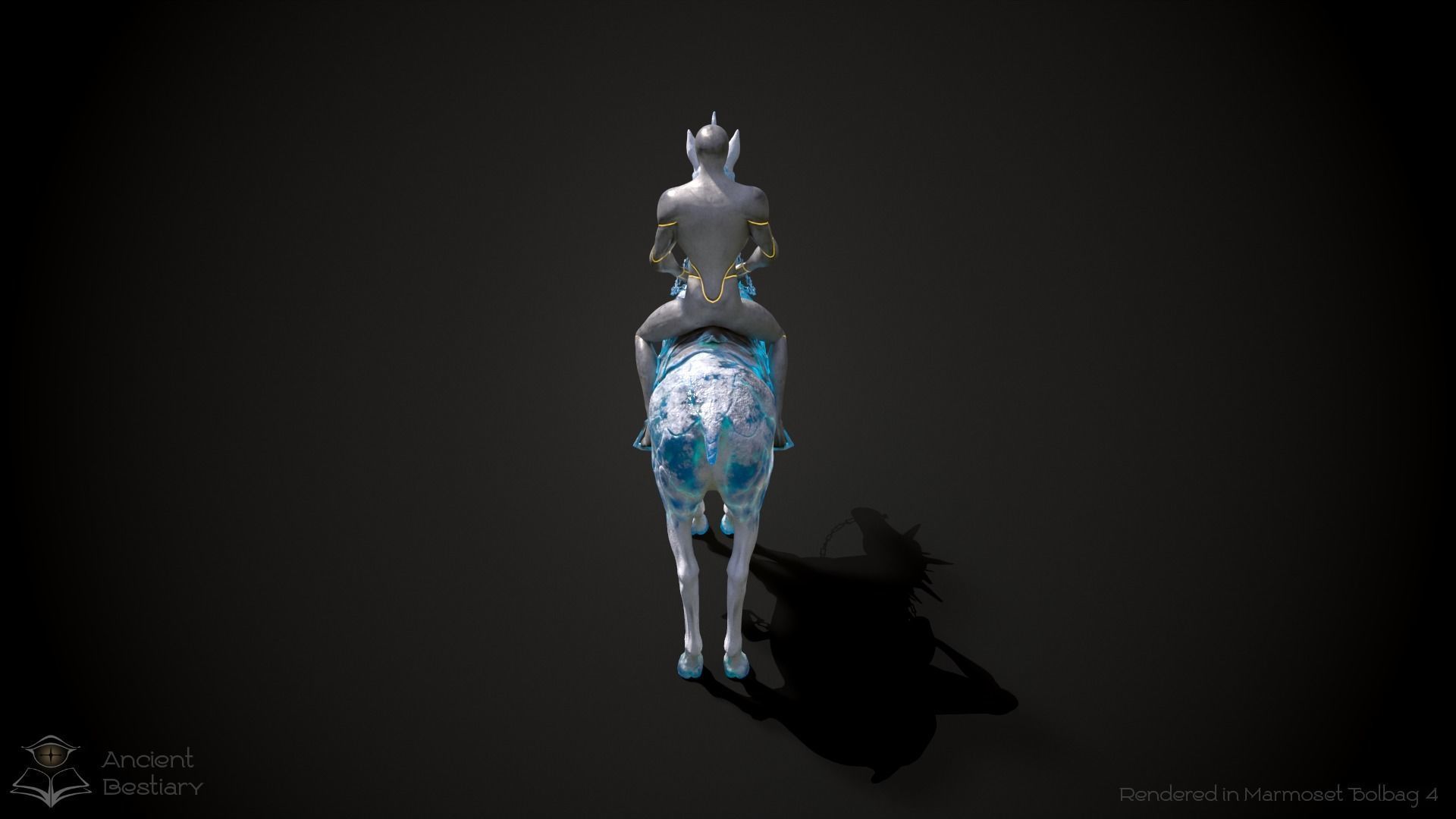 Frozen Horse Animated Asset Low-poly 3D model_5