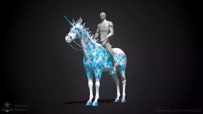 Frozen Horse Animated Asset Low-poly 3D model Frozen Horse Animated Asset Low-poly 3D model