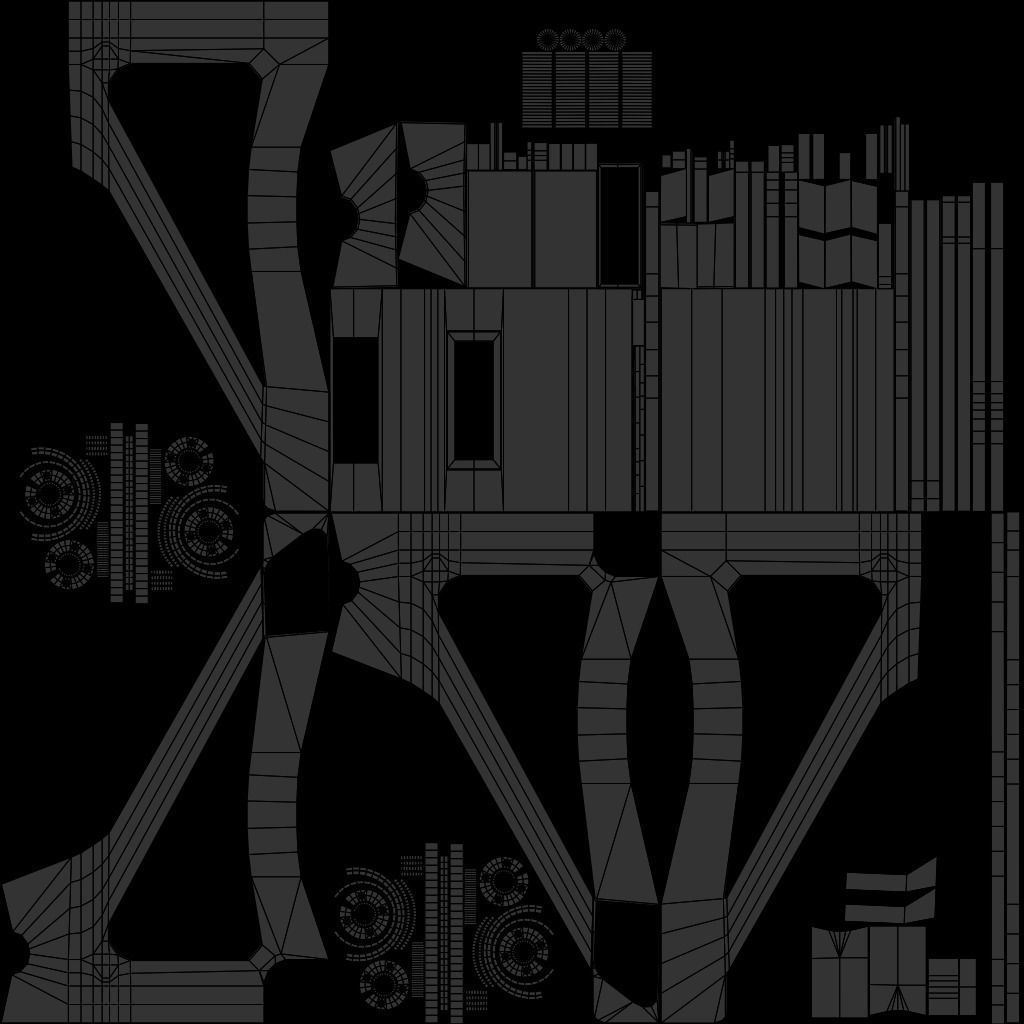 Cannon Low-poly 3D model_22