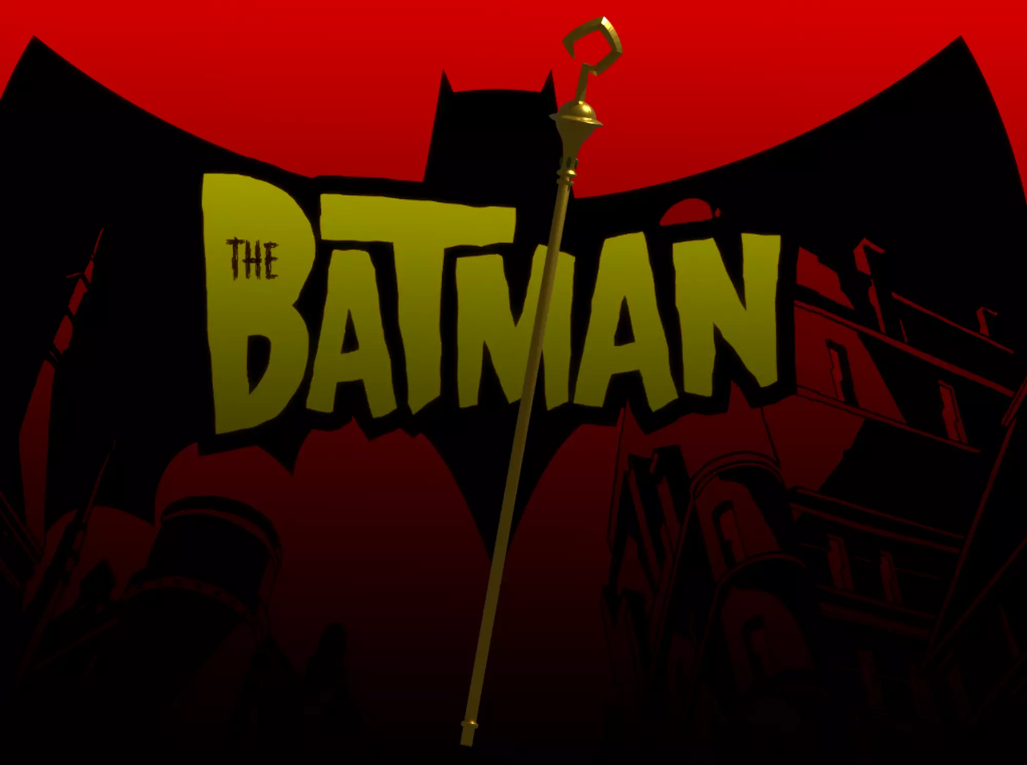 Riddler Staff from The Batman 2004 3D Printable Model 3D print model_0