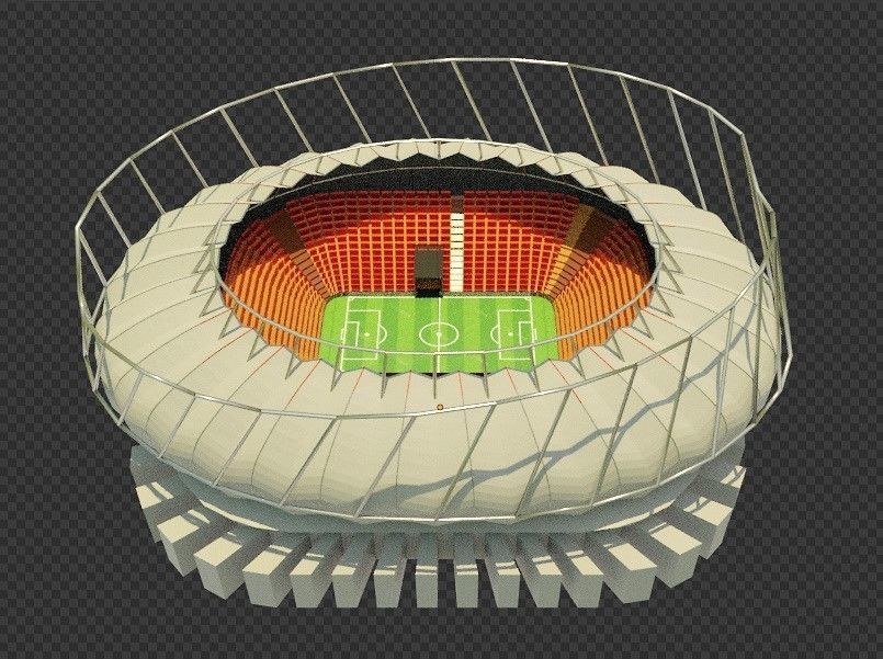 FIFA 2022 QUARTER STADIUM-field 3D model_6