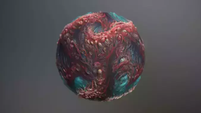 Material Skin Monster 18 Seamless PBR Texture Texture