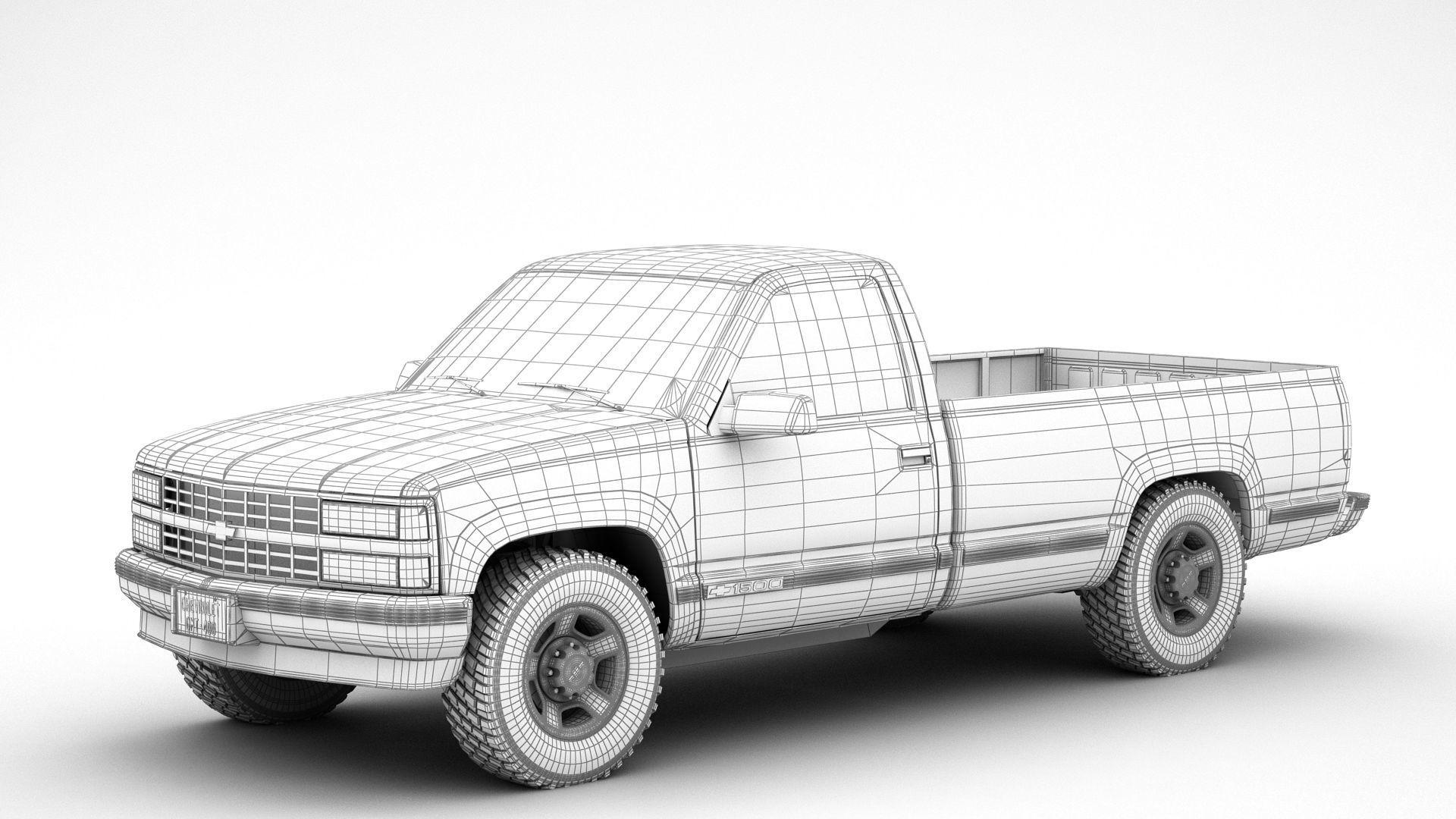 Chevrolet Silverado 1500 1994 3D model_11