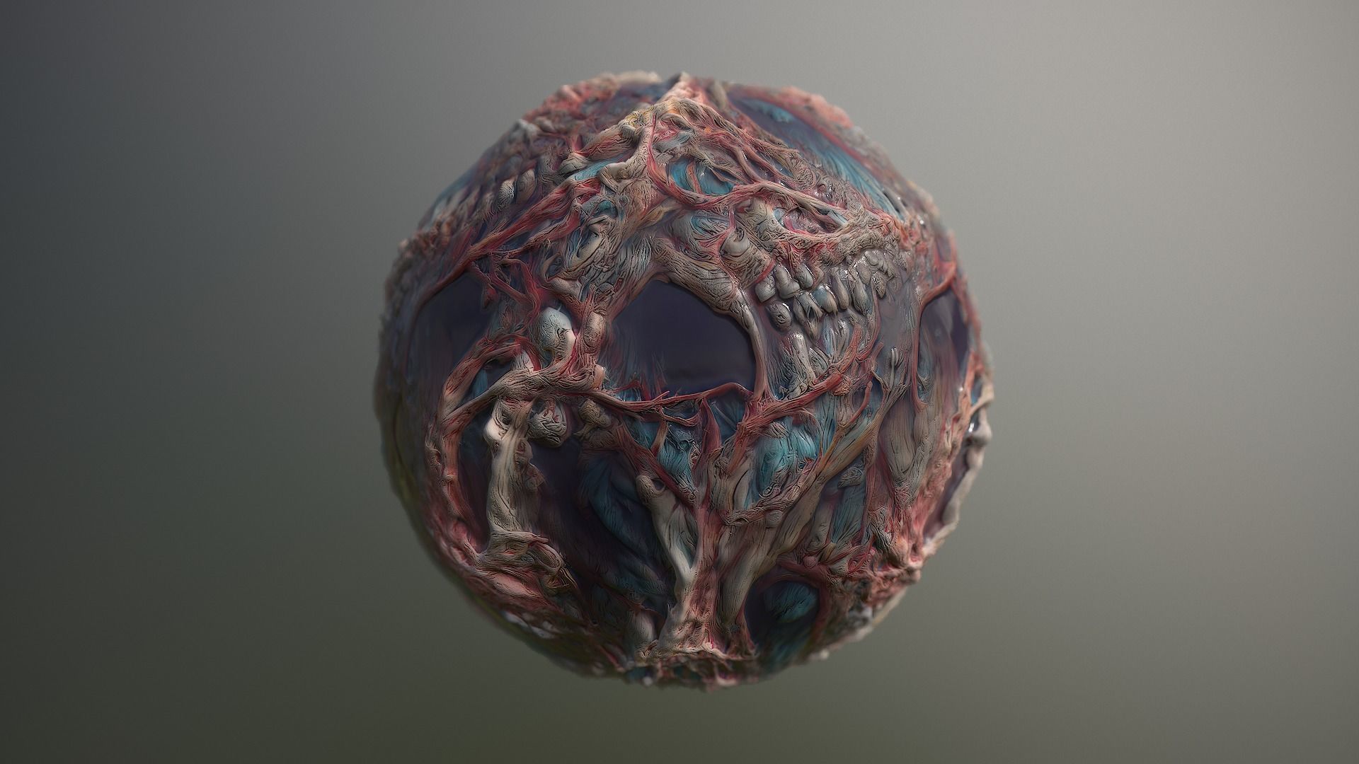 Material Skin Monster 17 Seamless PBR Texture Texture_15