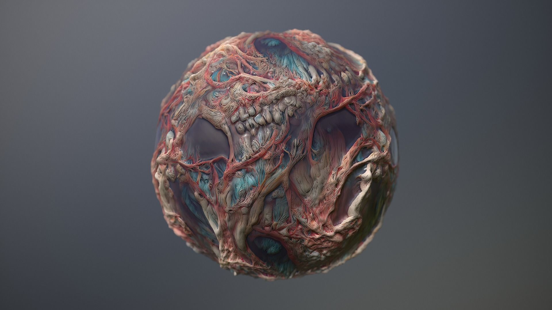Material Skin Monster 17 Seamless PBR Texture Texture_10