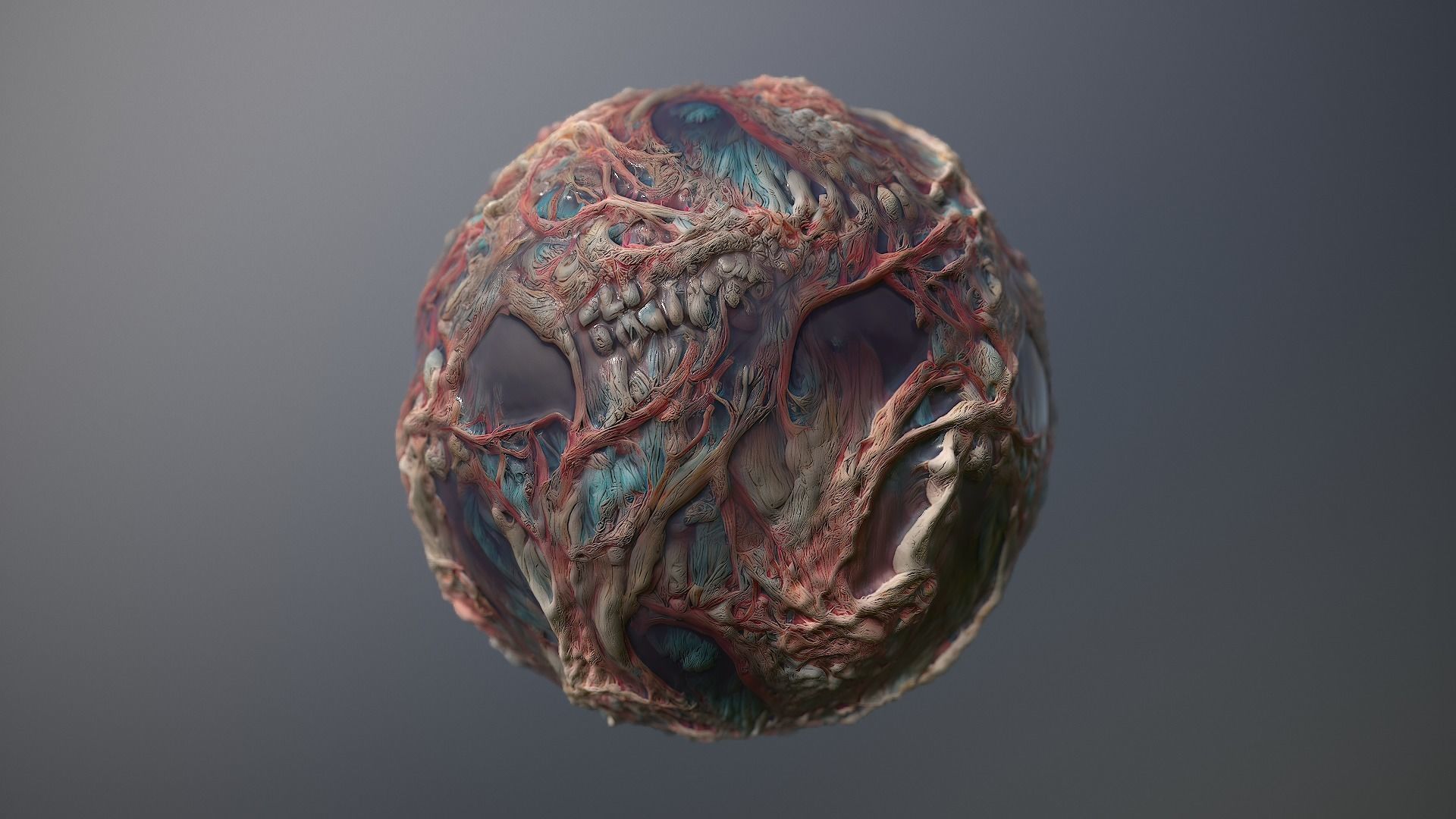 Material Skin Monster 17 Seamless PBR Texture Texture_9