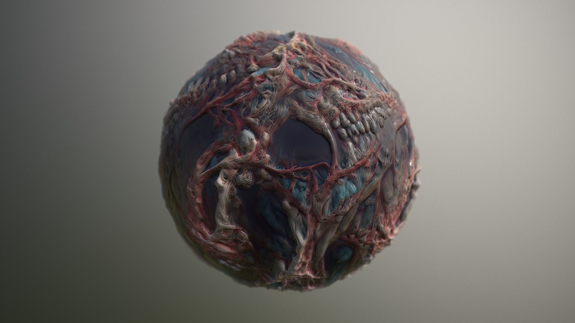 Material Skin Monster 17 Seamless PBR Texture Texture_16