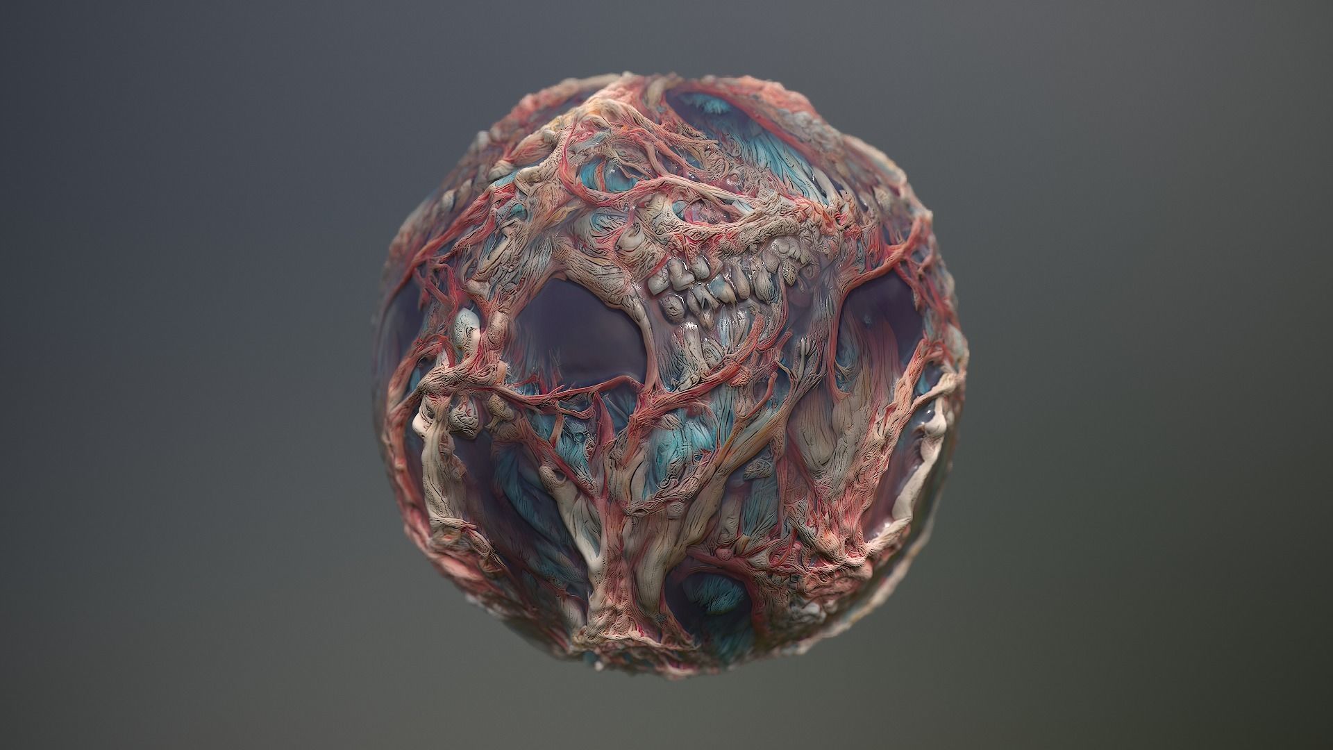 Material Skin Monster 17 Seamless PBR Texture Texture_14
