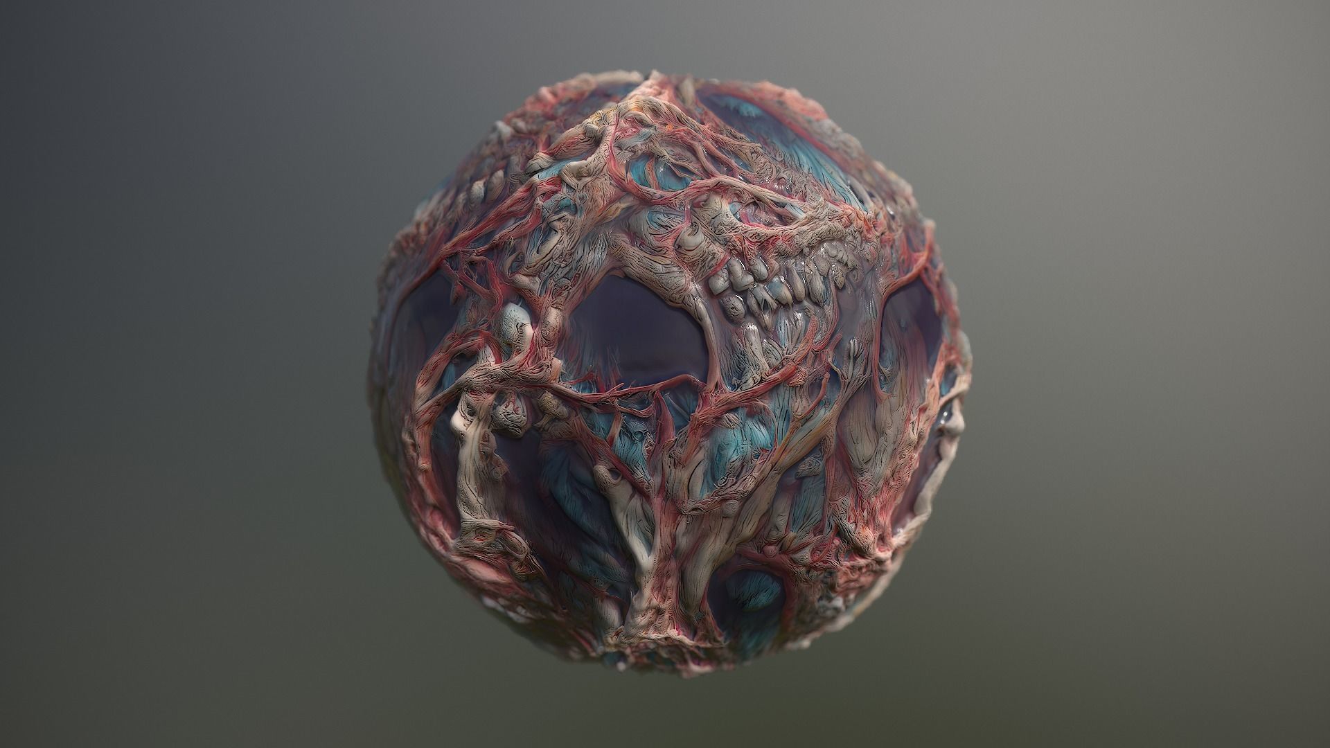 Material Skin Monster 17 Seamless PBR Texture Texture_13