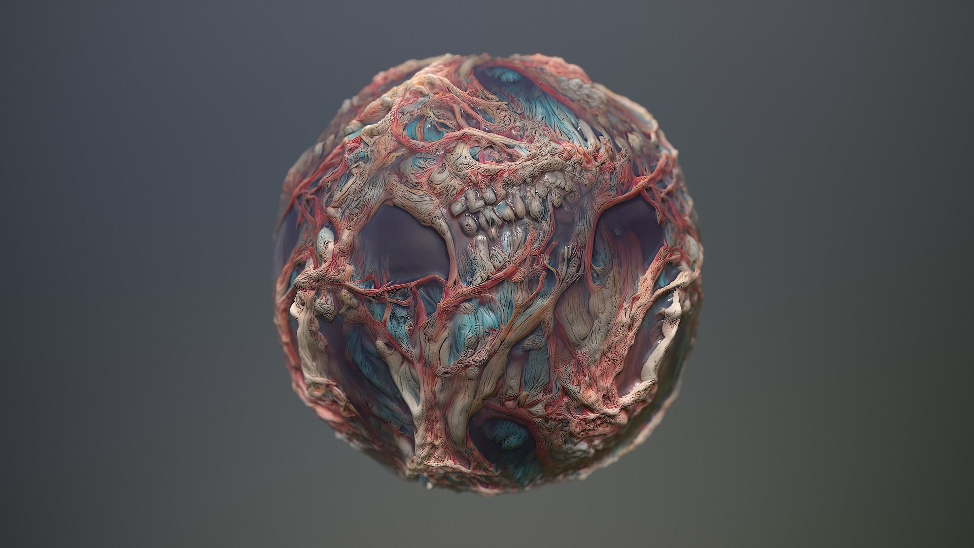 Material Skin Monster 17 Seamless PBR Texture Texture_12