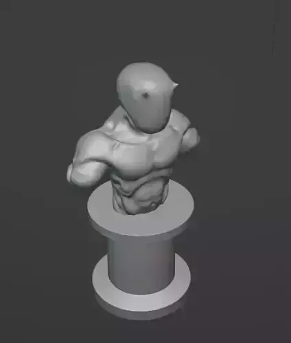 Statue model bust Free low-poly 3D model