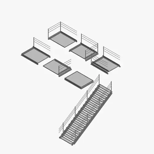 Modular Galvanised Steel Walkways Platforms and Stairs