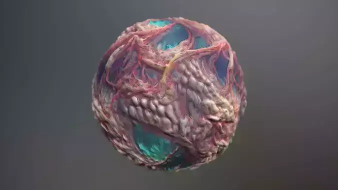 Material Skin Monster 16 Seamless PBR Texture Texture