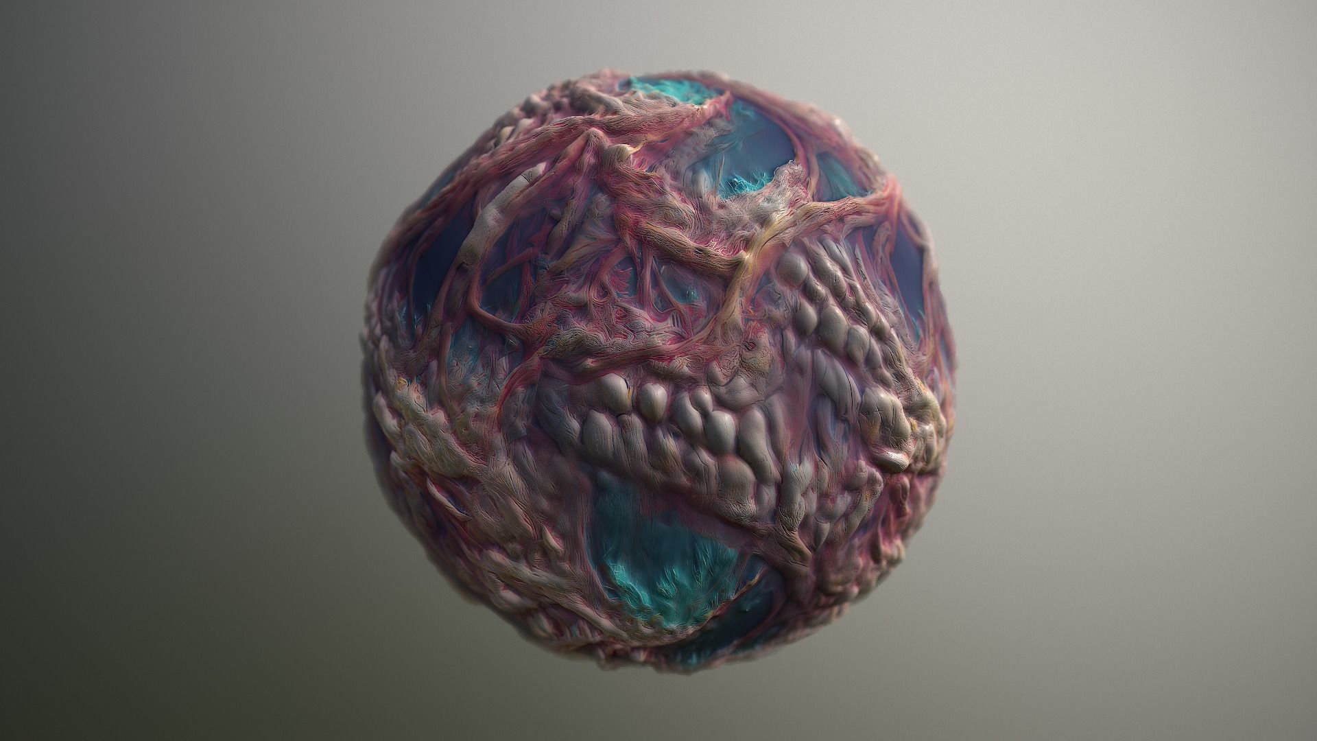 Material Skin Monster 16 Seamless PBR Texture Texture_16