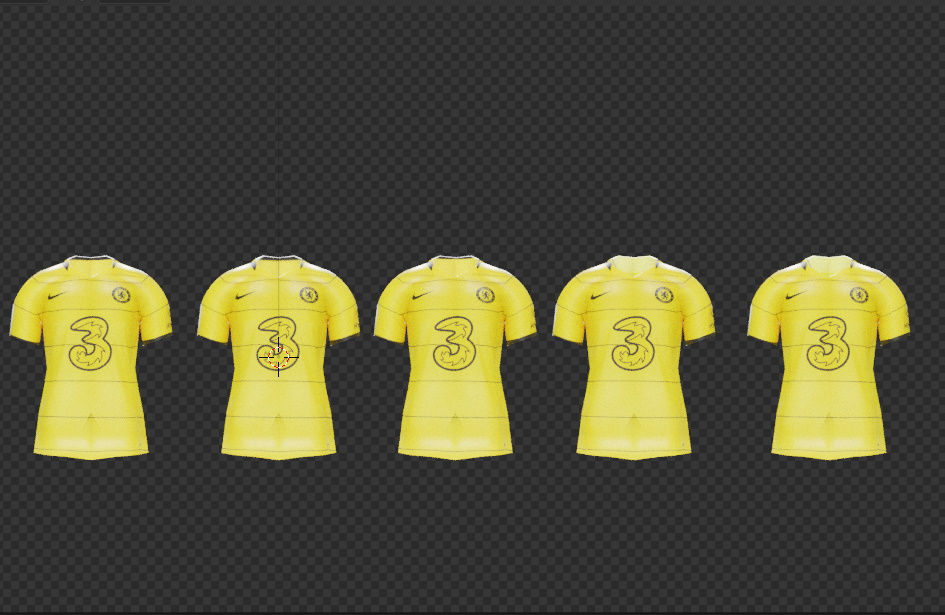 FOOTBALL SKITS- CHELSEA FOOTBALL JERSEY SKITS 3D model_4