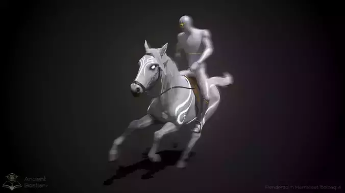 Wind Horse Animated Asset