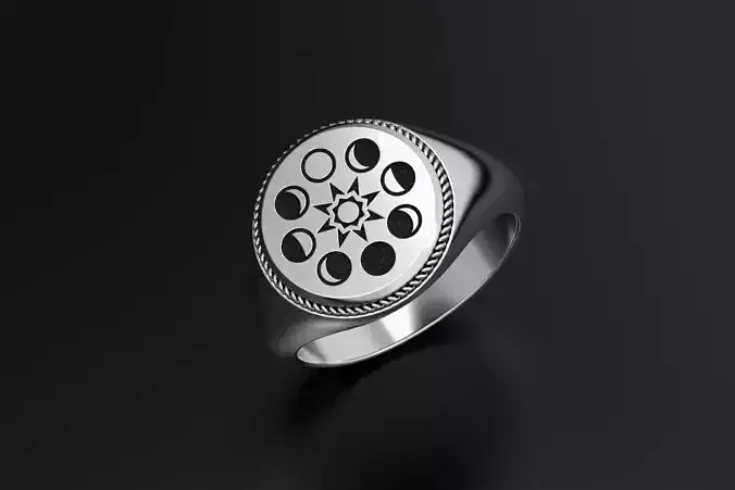 signet ring 3D print model 3D print model 3D print model