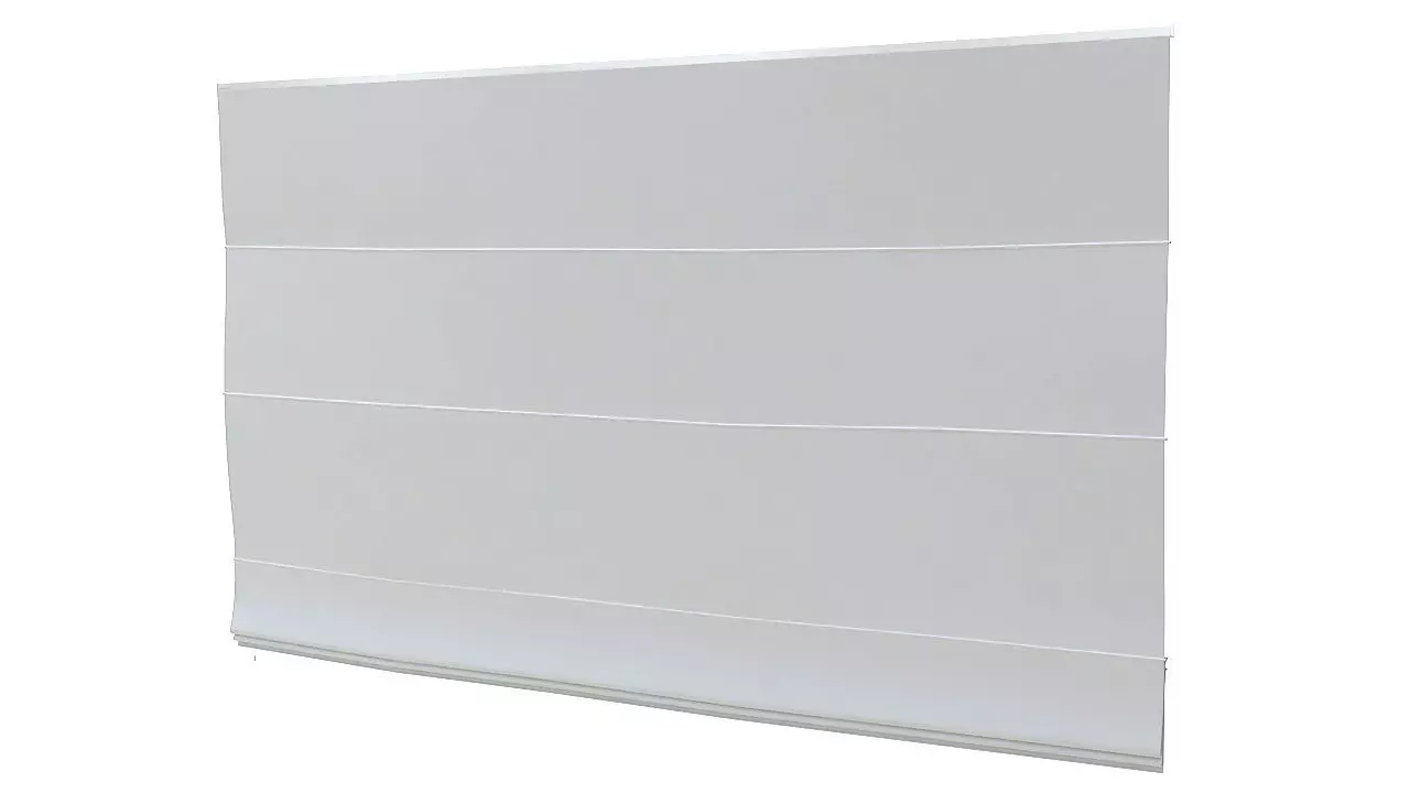 Fabric curtain blinds 3D model_0