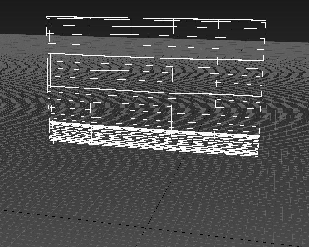 Fabric curtain blinds 3D model_7