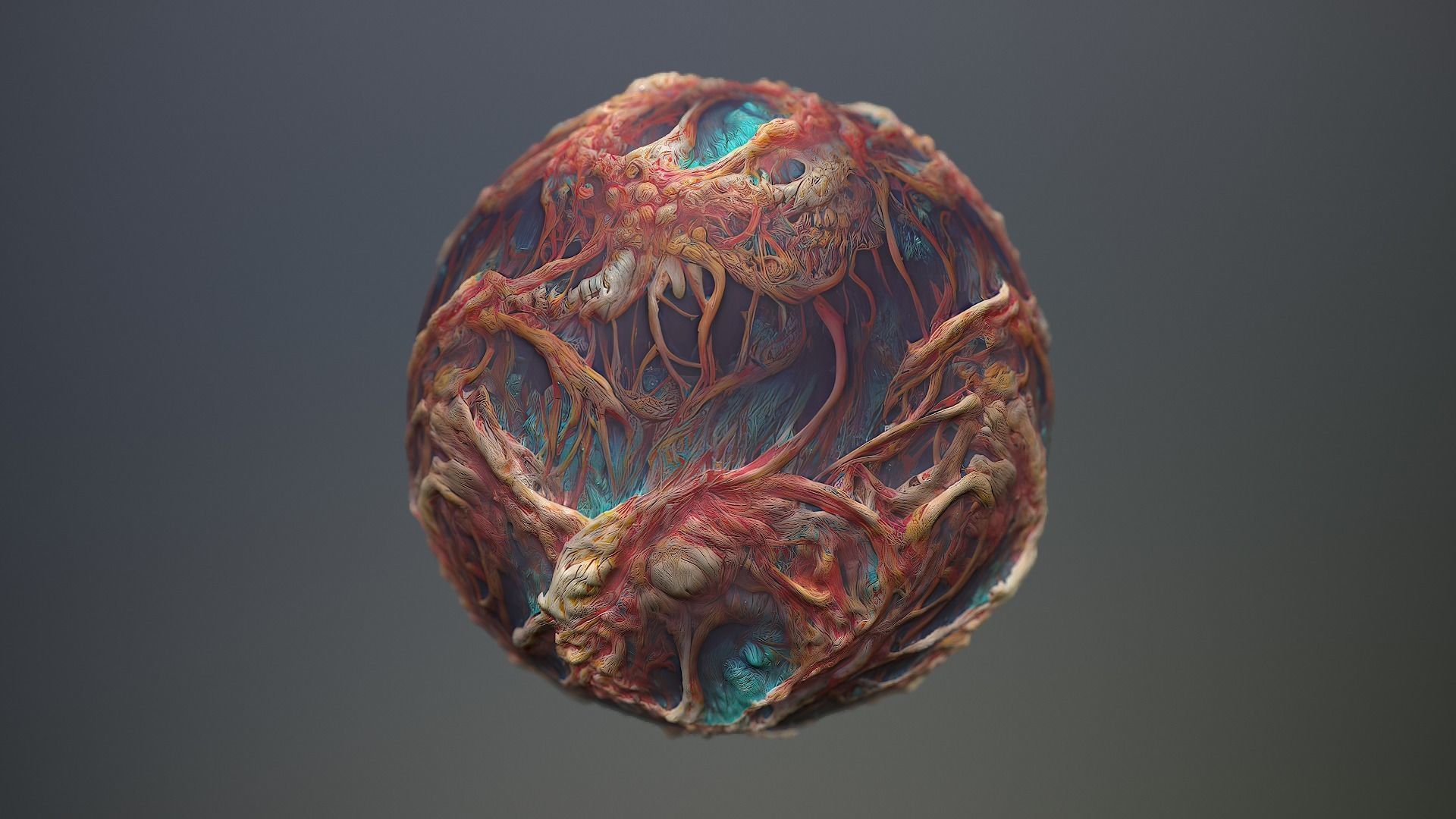 Material Skin Monster 14 Seamless PBR Texture Texture_12