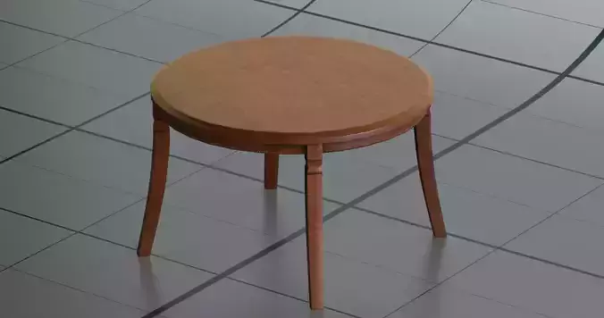 Round coffee table PBR