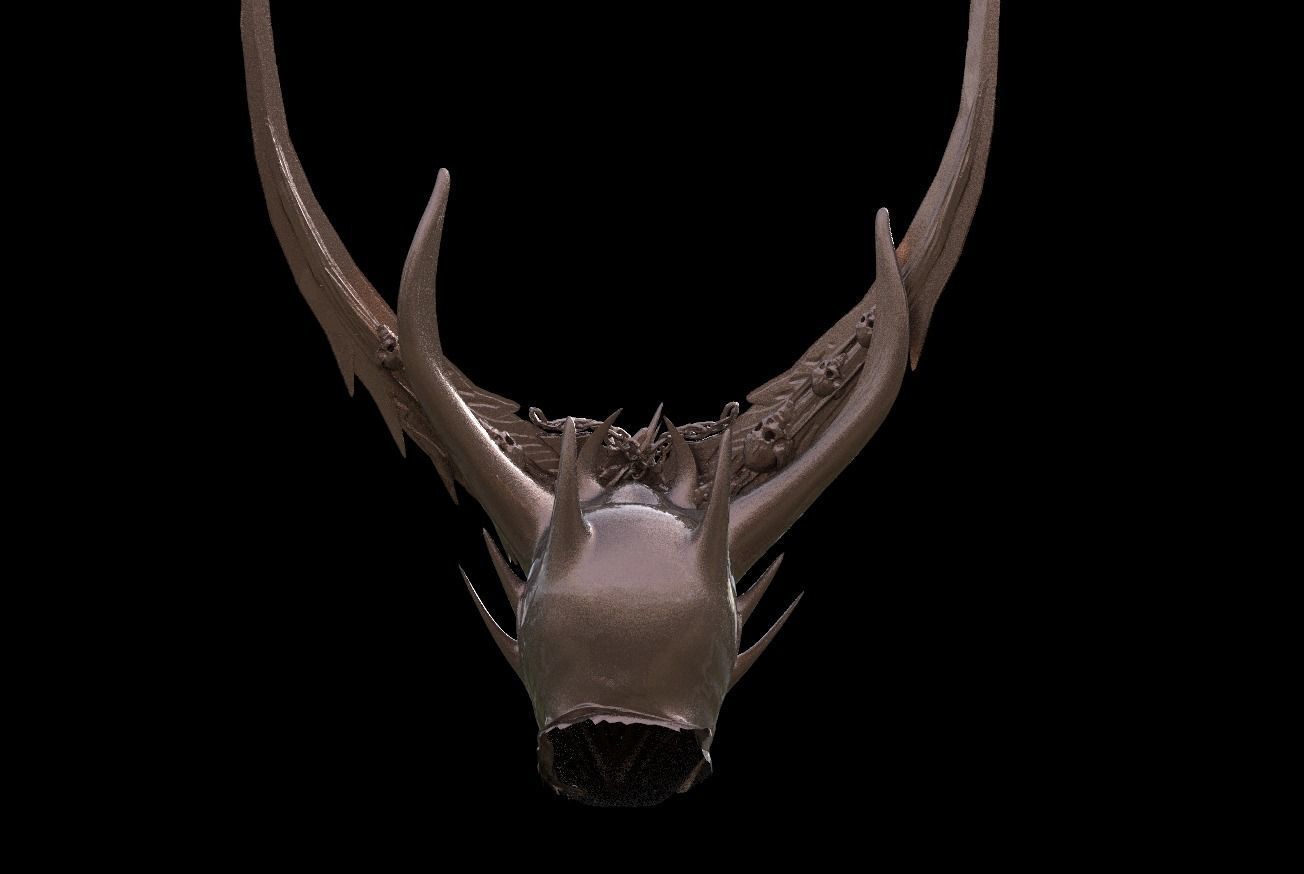 Noble Fallen Angel Helmet 2  3D model_1