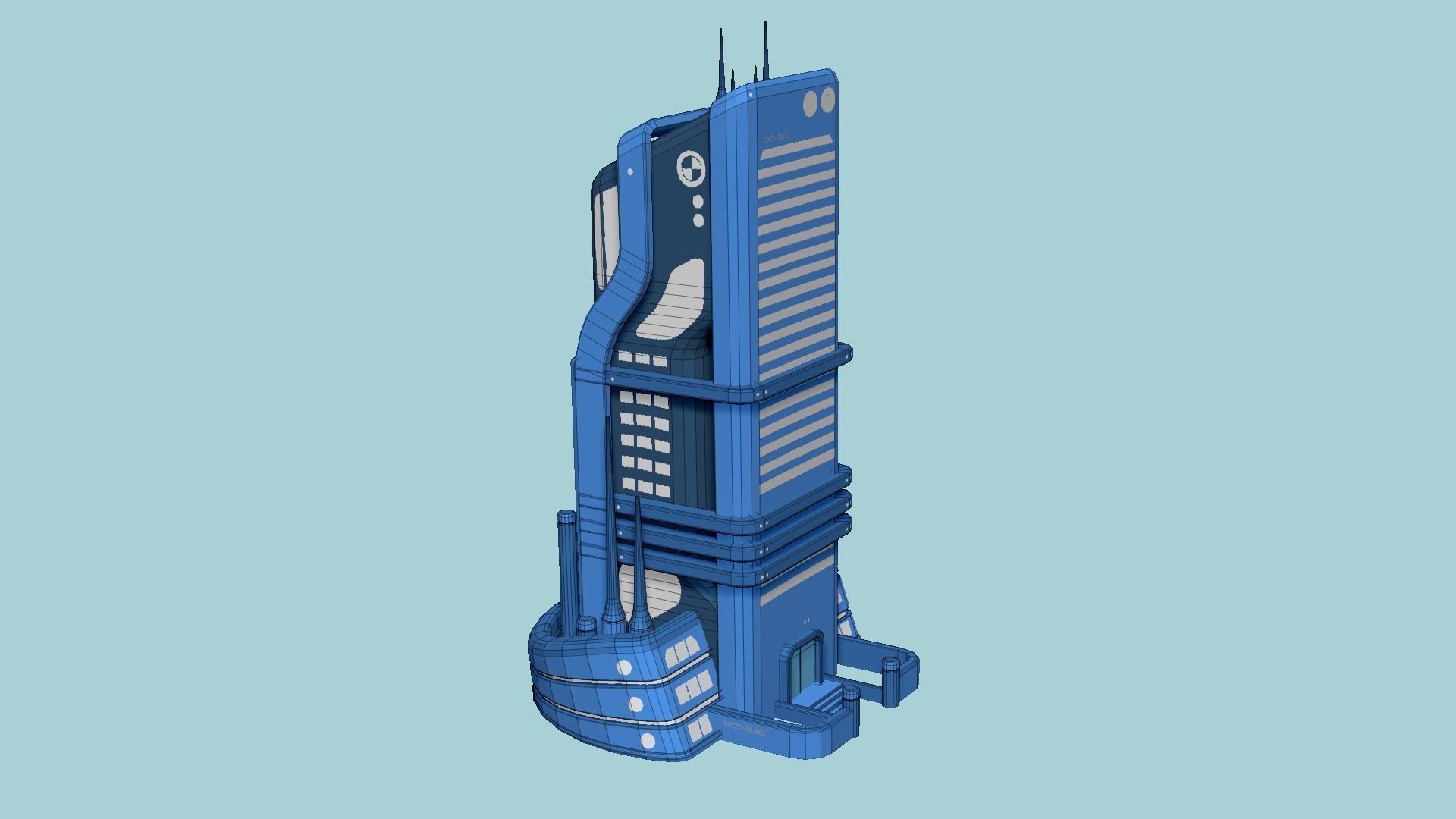 10 SciFi Buildings A Collection - Sci Fi Exterior Design _78