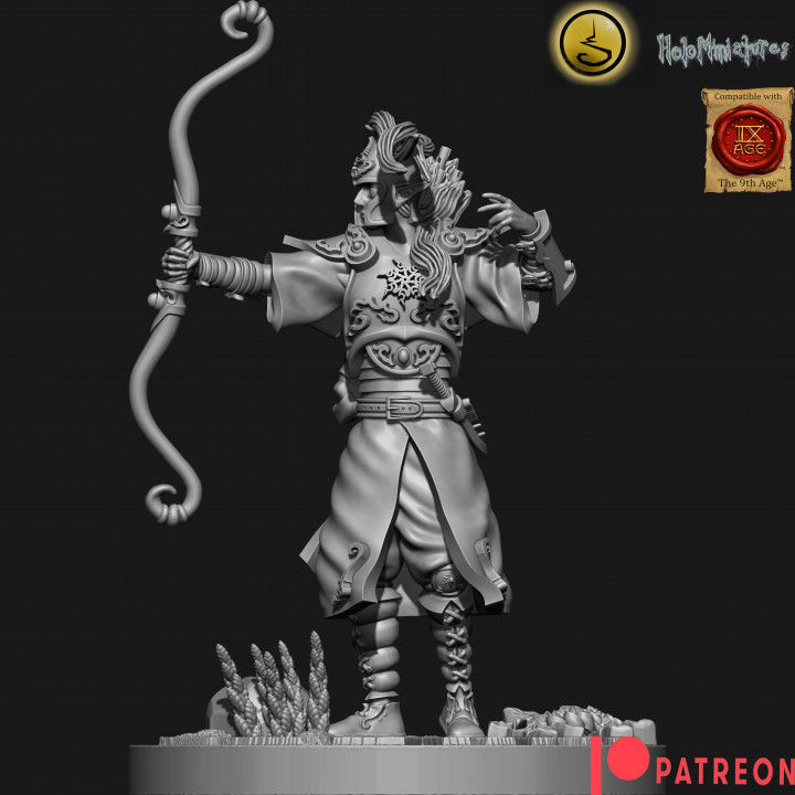 Highborn elves Archers 3D print model_7