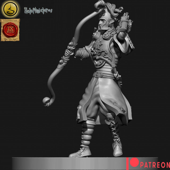 Highborn elves Archers 3D print model_13