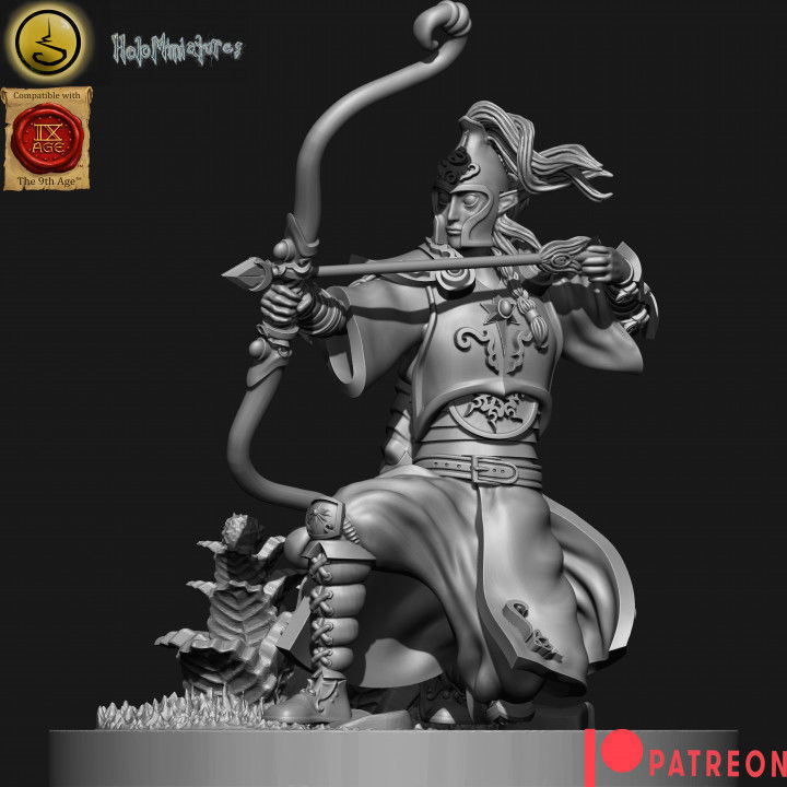 Highborn elves Archers 3D print model_8