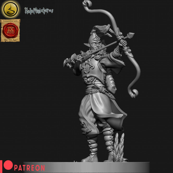 Highborn elves Archers 3D print model_6