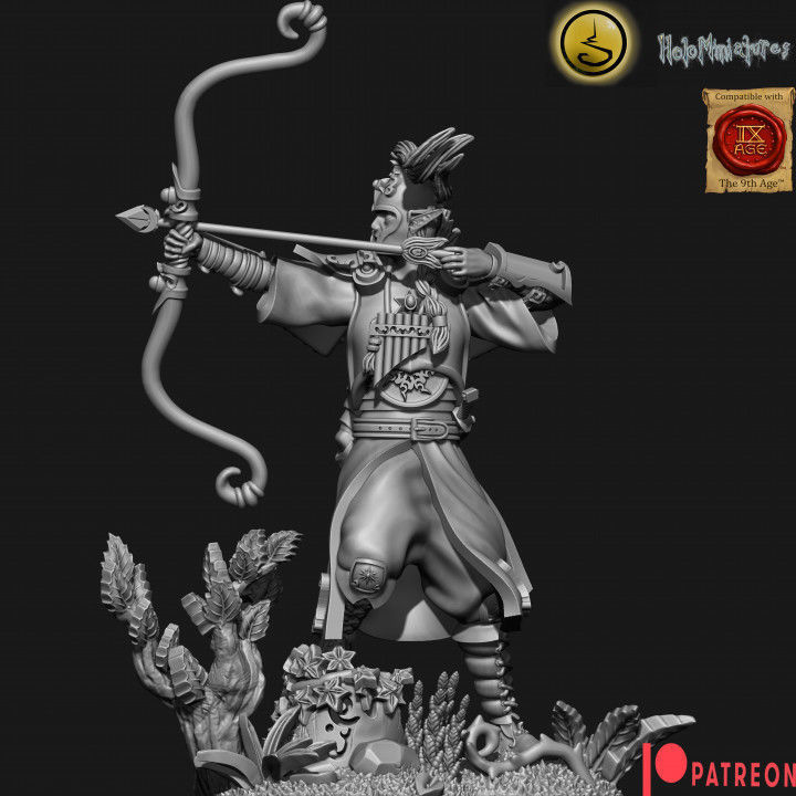 Highborn elves Archers 3D print model_11
