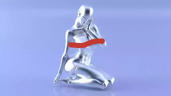Hajime Sorayama Sculpture 3D print model
