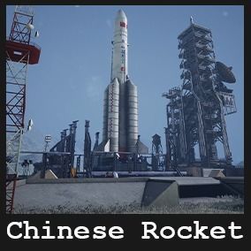 Chinese Rocket Launch  220 Assets Low-poly 3D model_18