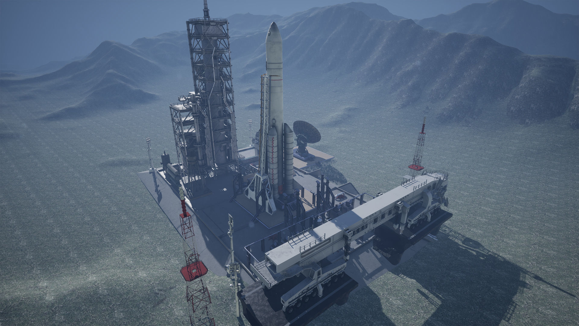 Chinese Rocket Launch  220 Assets Low-poly 3D model_4