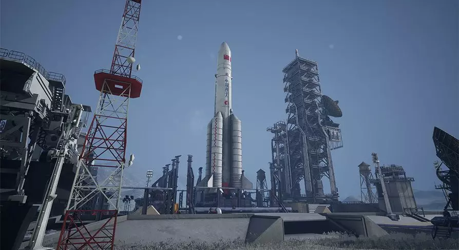 Chinese Rocket Launch  220 Assets Low-poly 3D model_0