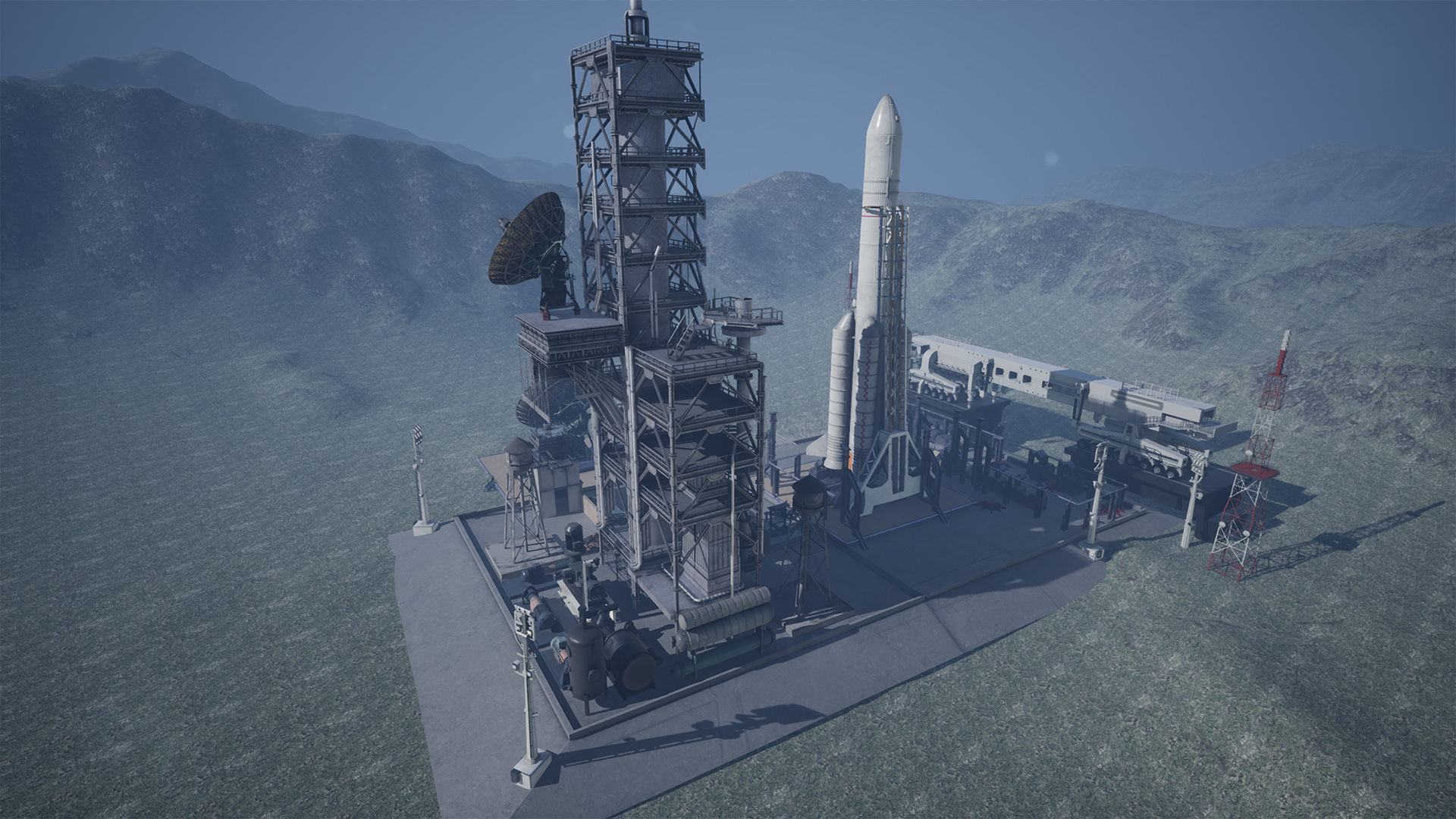 Chinese Rocket Launch  220 Assets Low-poly 3D model_6