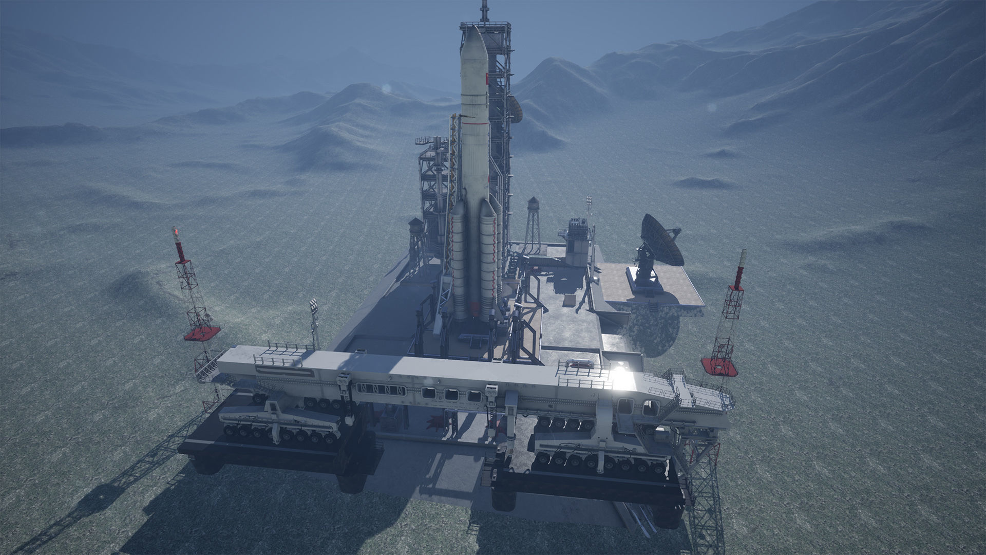 Chinese Rocket Launch  220 Assets Low-poly 3D model_3