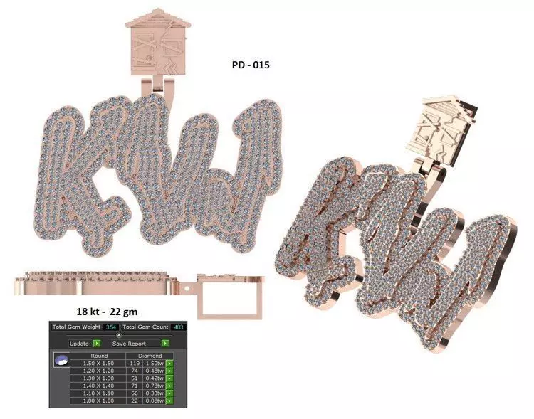 KVJ-TrapHouse Pendant 3D print model