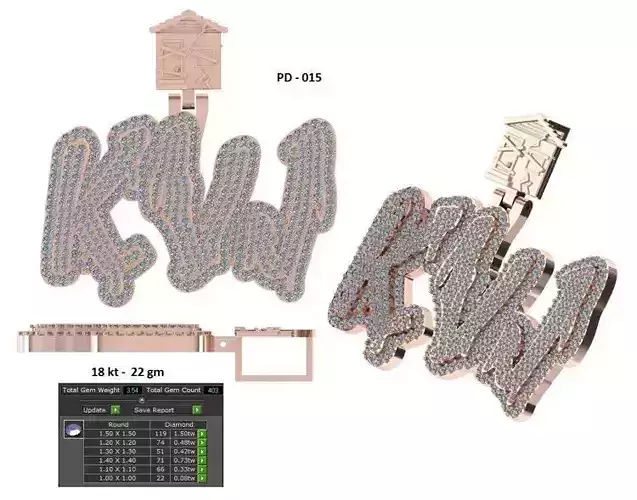 KVJ-TrapHouse Pendant 3D print model