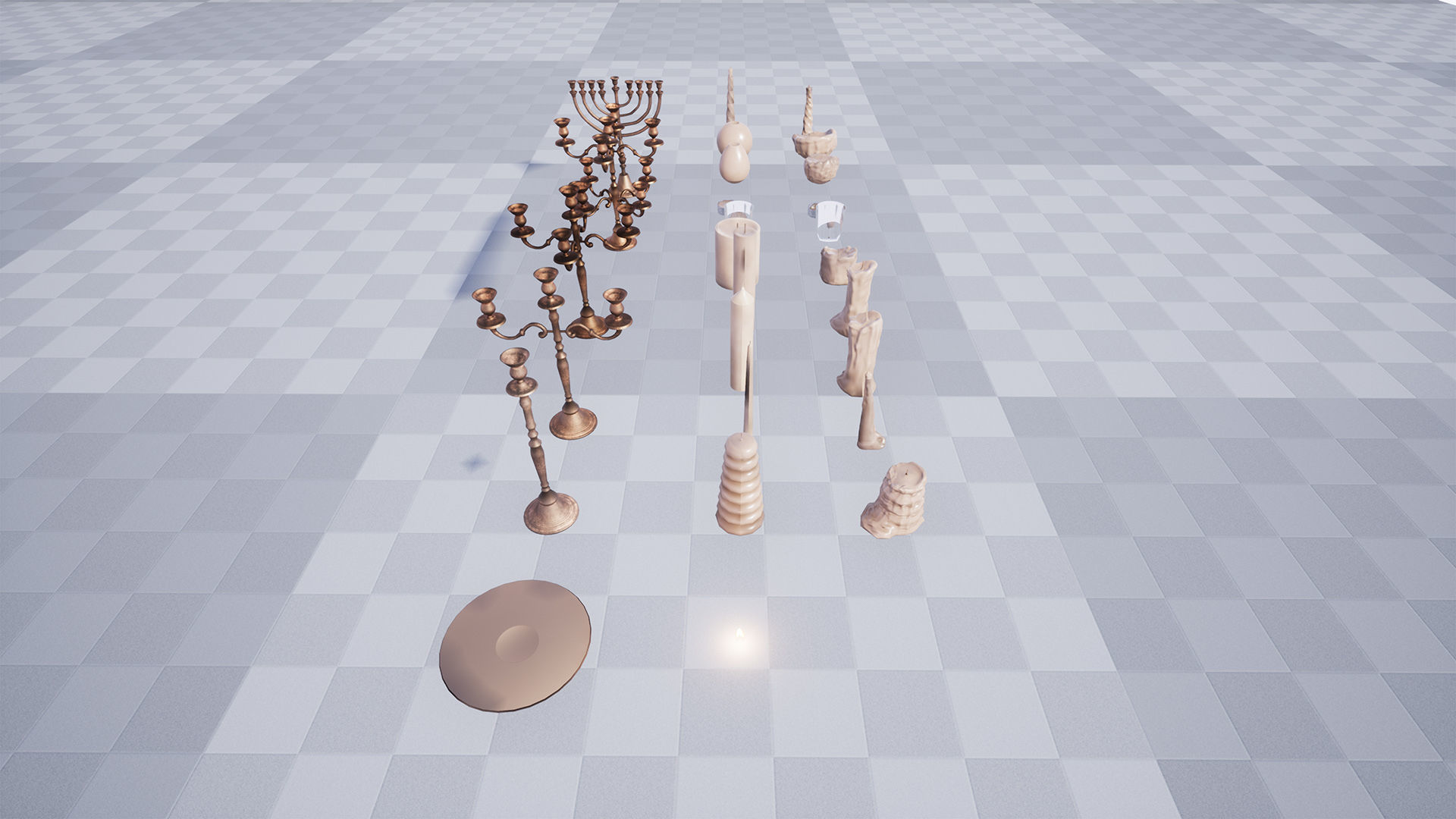 Candles Package 100 Variations Low-poly 3D model_16