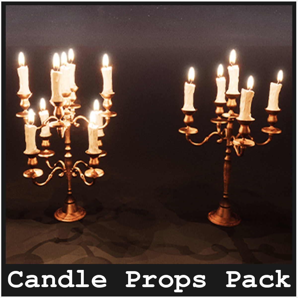 Candles Package 100 Variations Low-poly 3D model_1