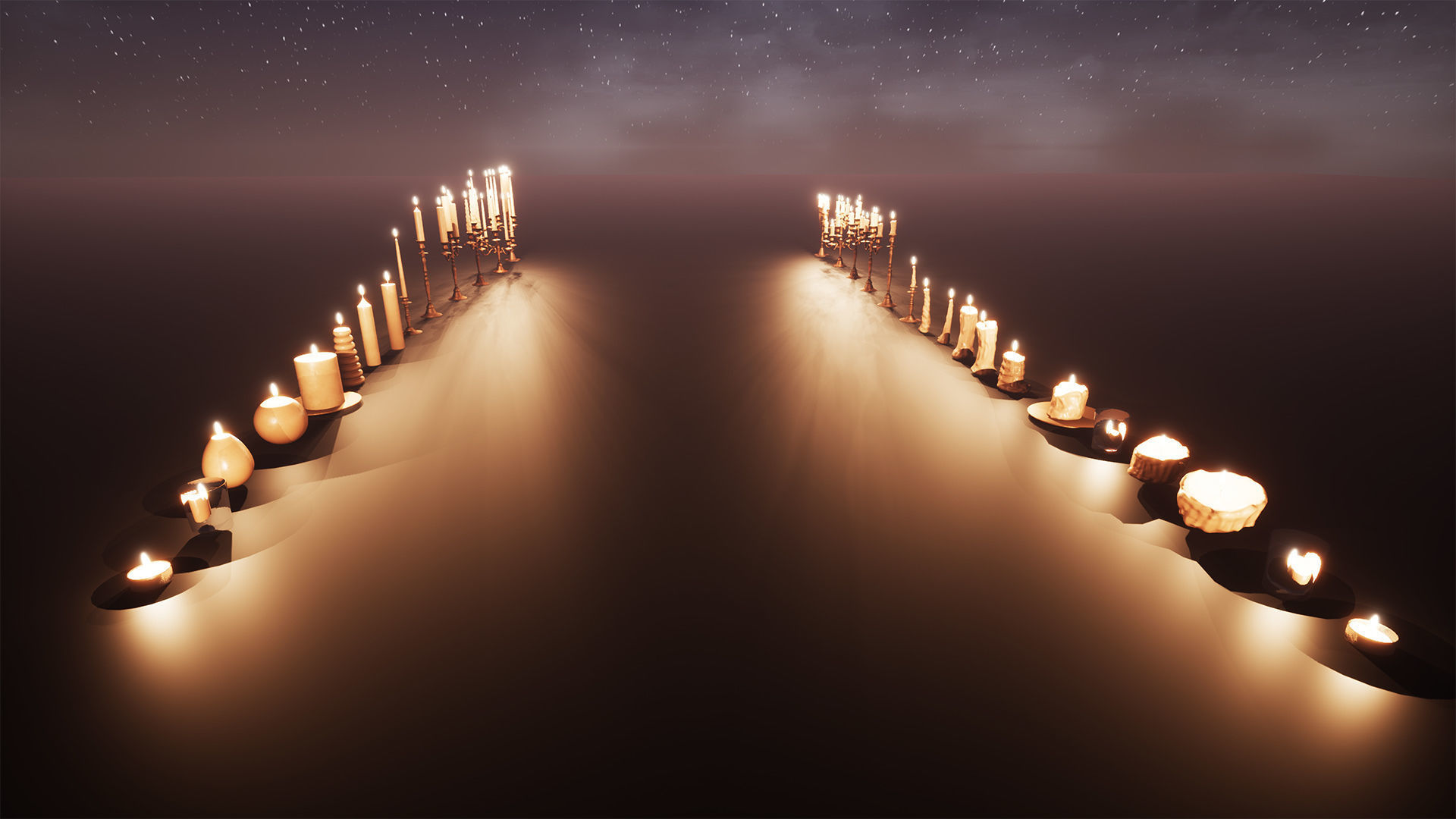 Candles Package 100 Variations Low-poly 3D model_3