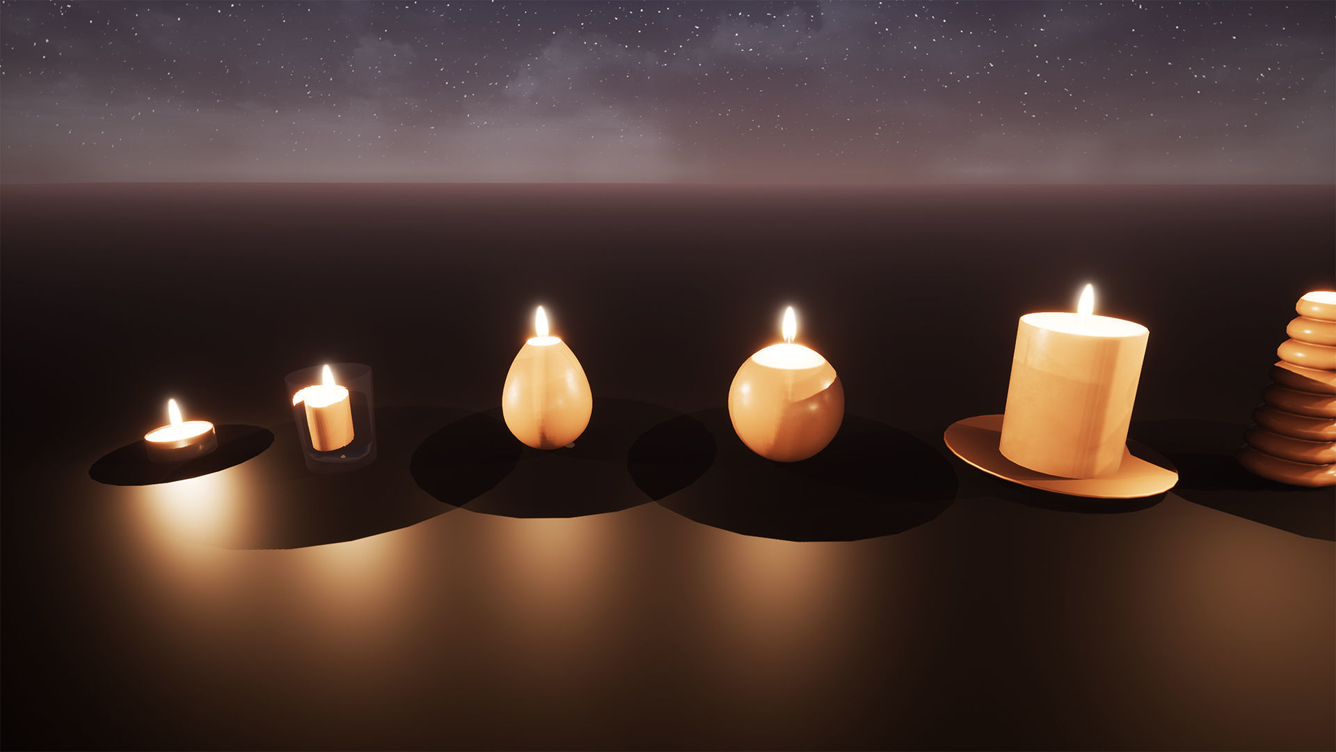 Candles Package 100 Variations Low-poly 3D model_7