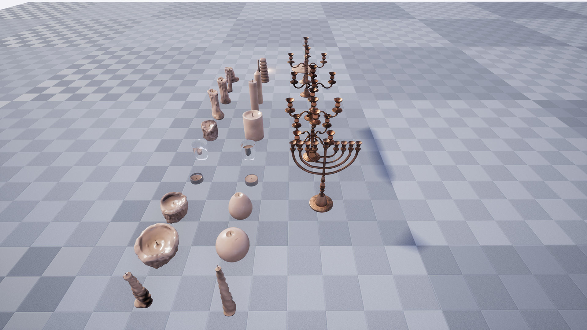 Candles Package 100 Variations Low-poly 3D model_14