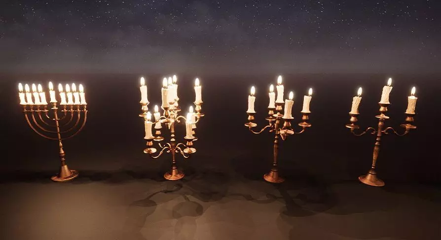 Candles Package 100 Variations Low-poly 3D model_0